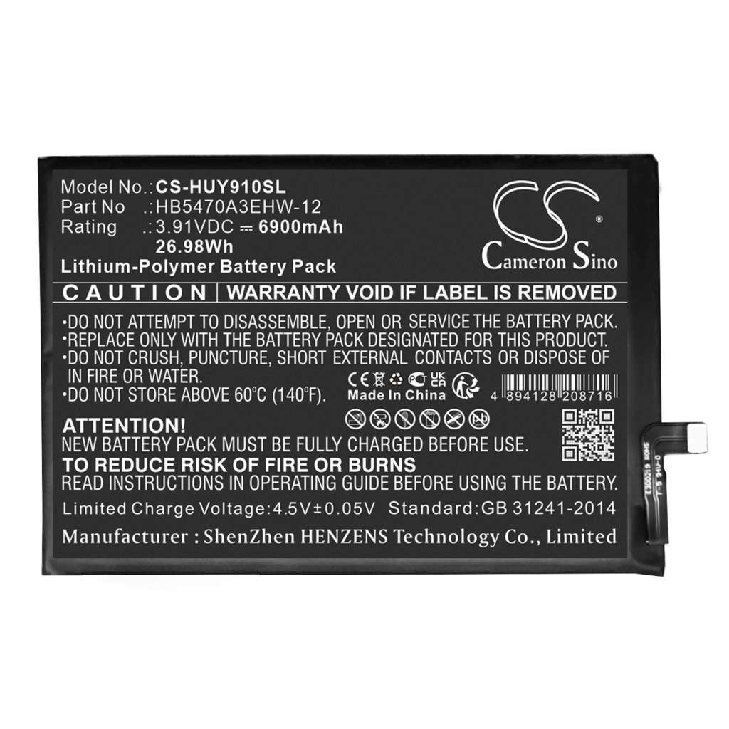 Batería del teléfono móvil Huawei CS-HUY910SL