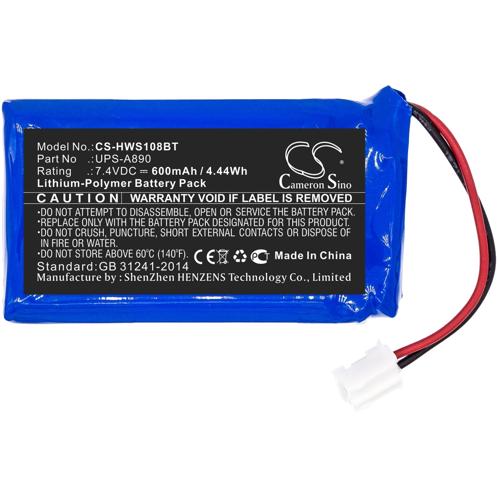Batería de la cámara de seguridad del hogar Chuango CS-HWS108BT