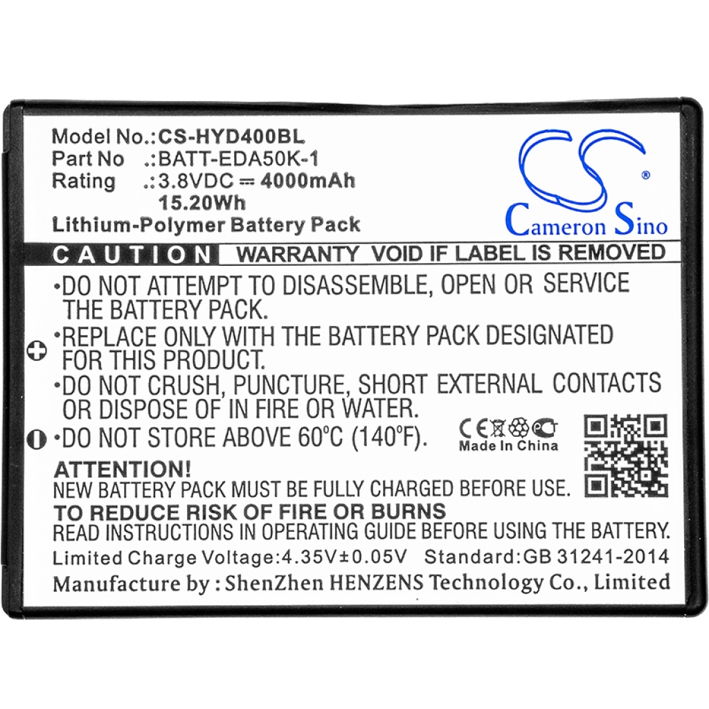 Batería de código de barras, escáner Honeywell CS-HYD400BL