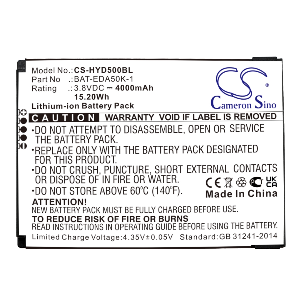 Batería de código de barras, escáner Honeywell CS-HYD500BL