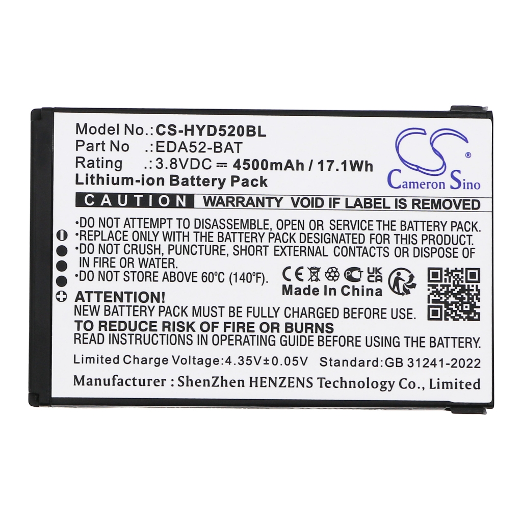 Batería de código de barras, escáner Honeywell CS-HYD520BL