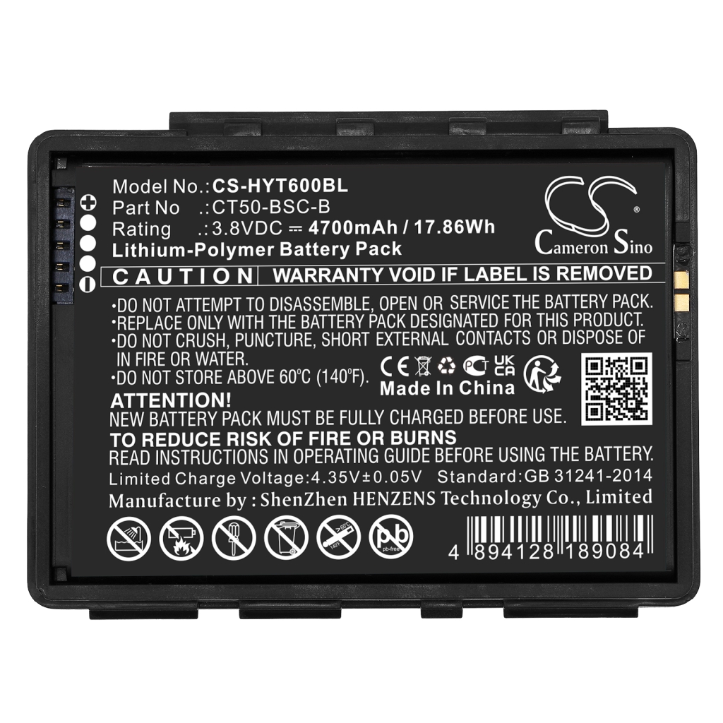 Batería de código de barras, escáner Honeywell CS-HYT600BL