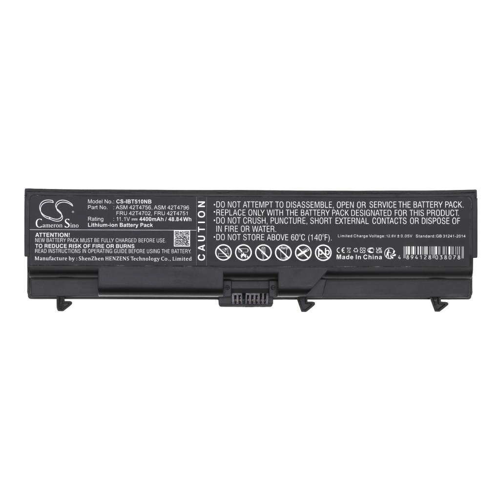 Batería para portátil Lenovo ThinkPad W510(4319A28)