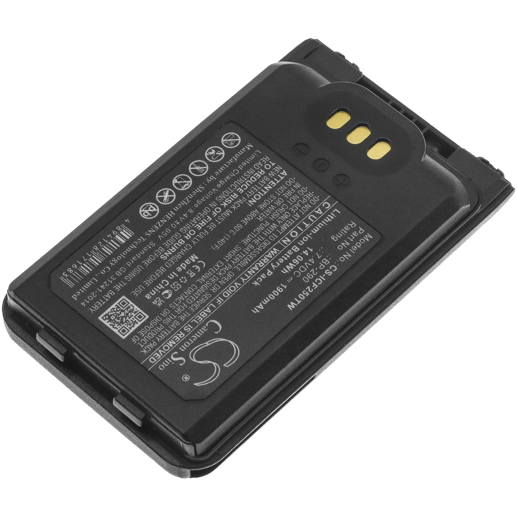 Batería de radio de dos vías Icom CS-ICF250TW