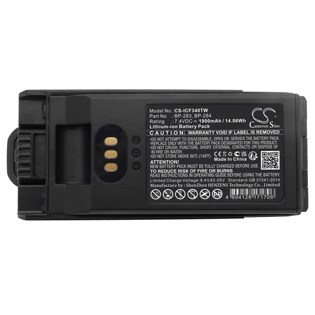 Batería de radio de dos vías Icom IC-F4400DPS