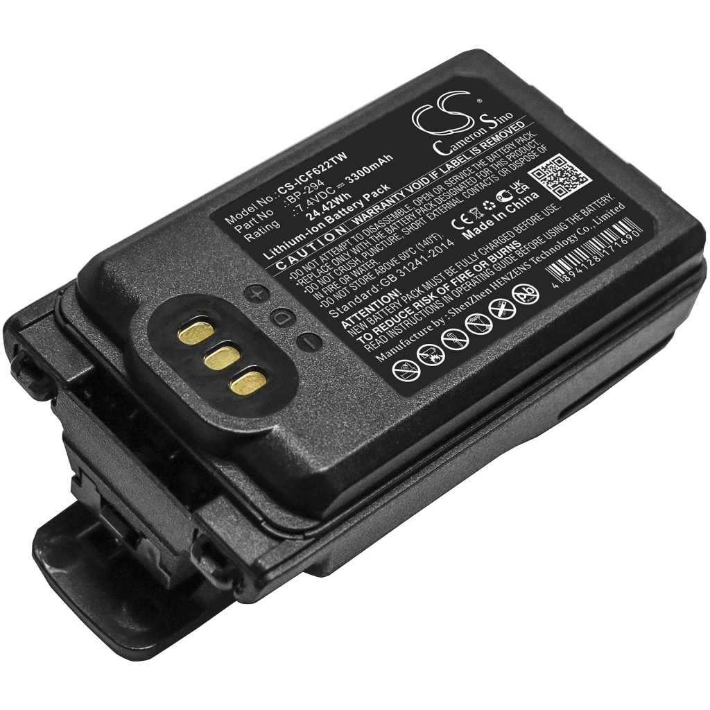 Batería de radio de dos vías Icom CS-ICF622TW