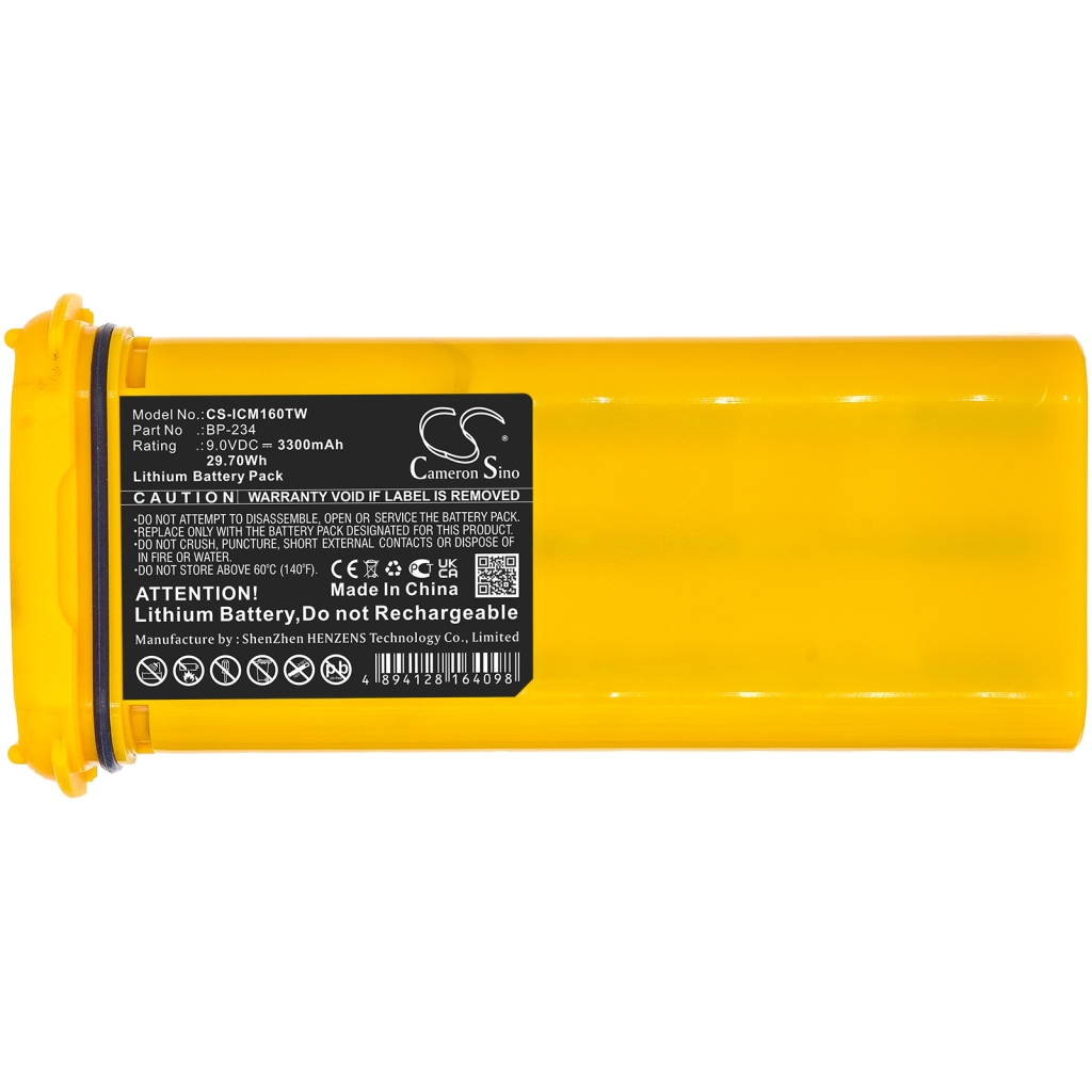Batería de radio de dos vías Icom CS-ICM160TW