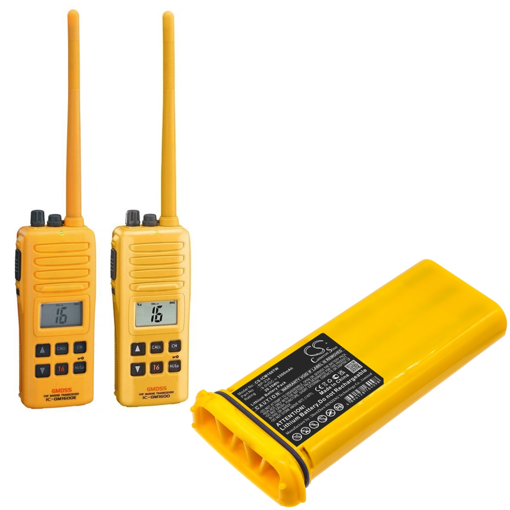 Batería de radio de dos vías Icom CS-ICM160TW
