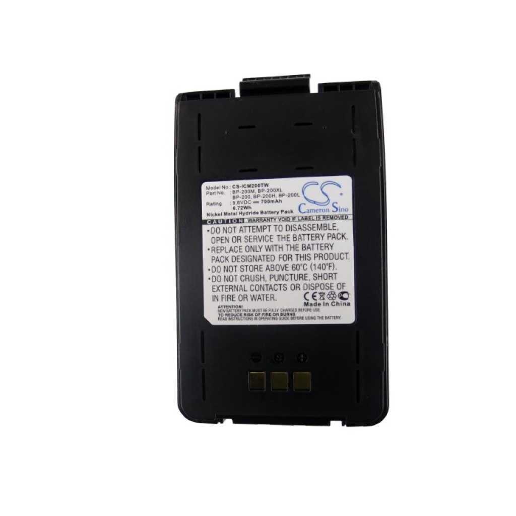 Batería de radio de dos vías Icom CS-ICM200TW