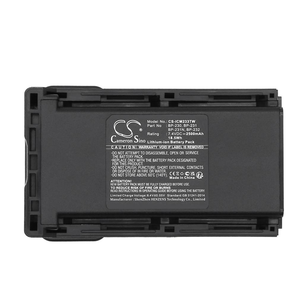 Batería de radio de dos vías Icom IC-F33GS