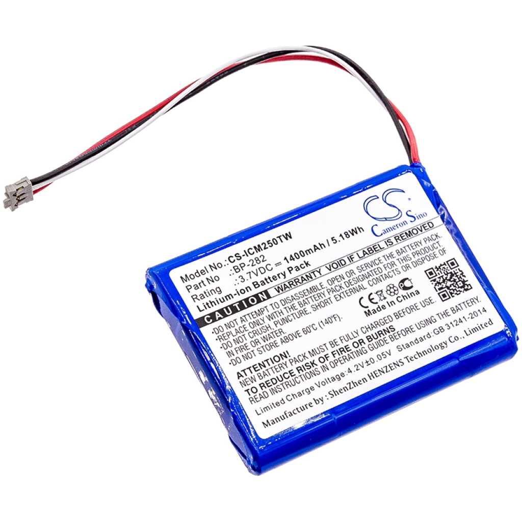 Batería de radio de dos vías Icom CS-ICM250TW