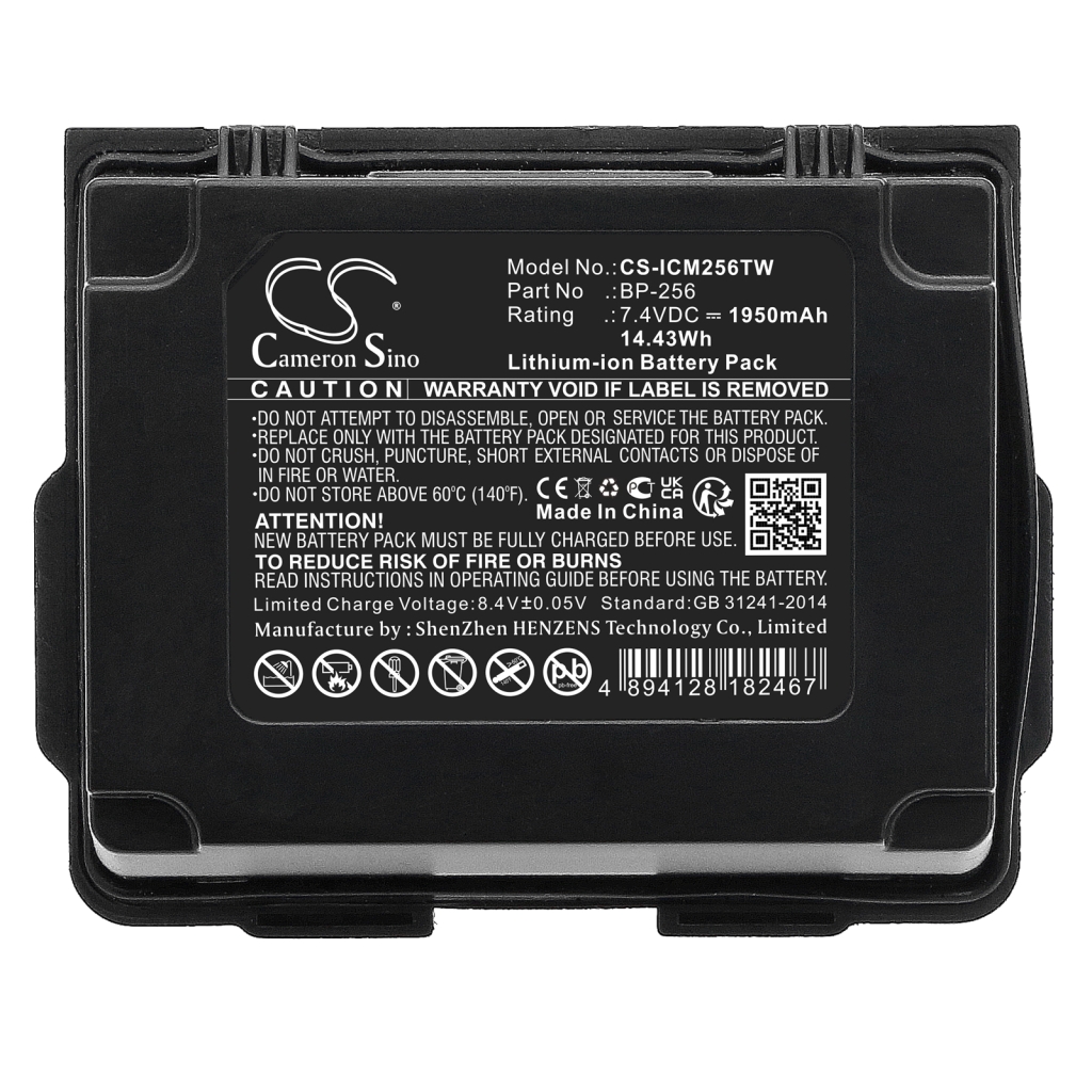 Batería de radio de dos vías Icom CS-ICM256TW