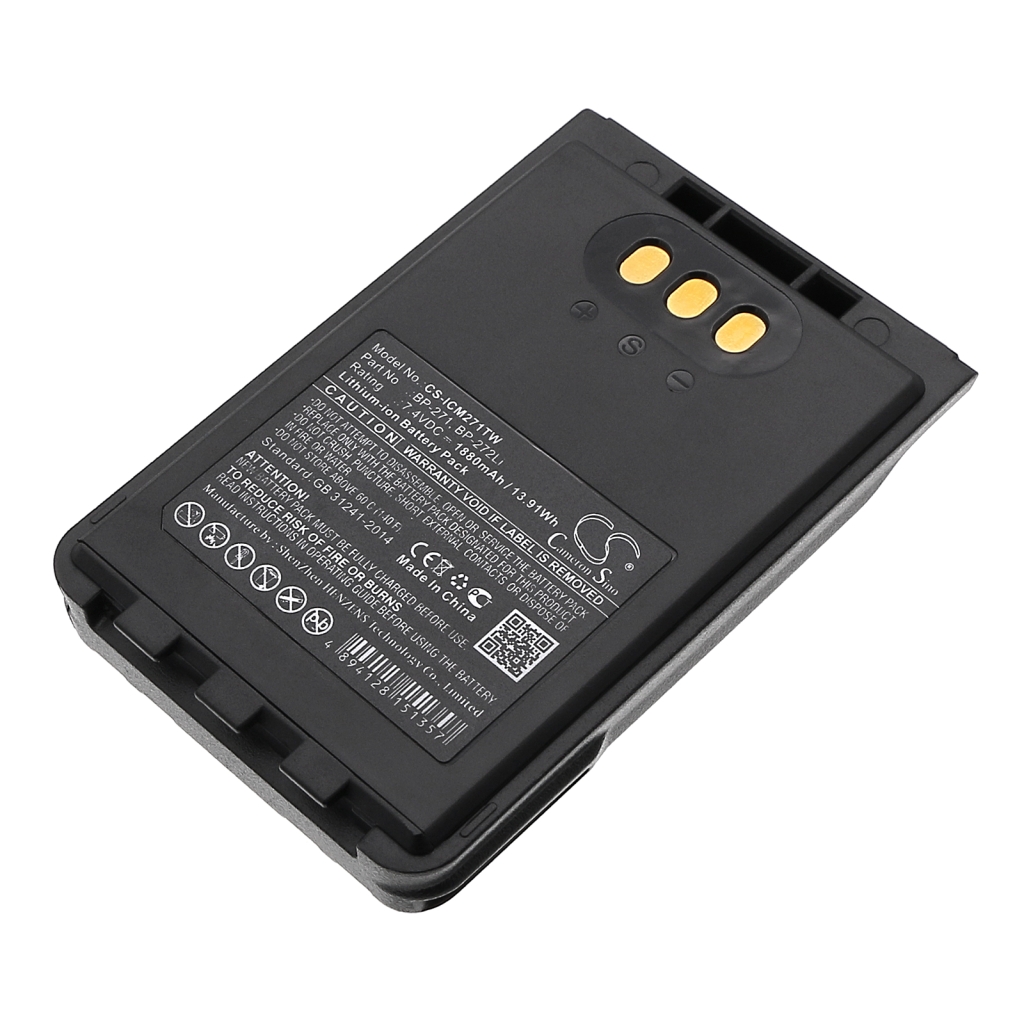 Batería de radio de dos vías Icom CS-ICM271TW