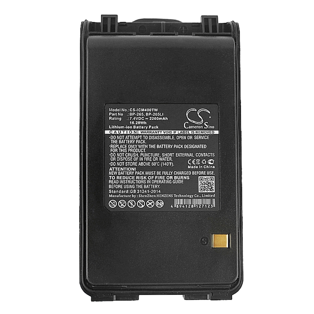 Batería de radio de dos vías Icom IC-F3003