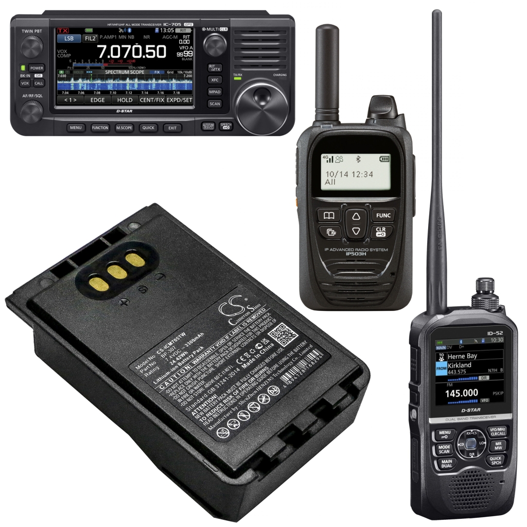 Batería de radio de dos vías Icom ID-51E