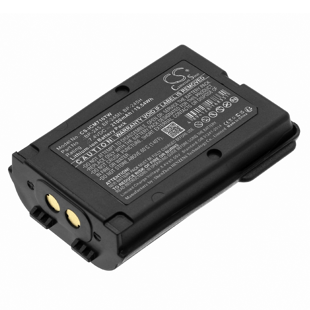 Batería de radio de dos vías Icom CS-ICM710TW