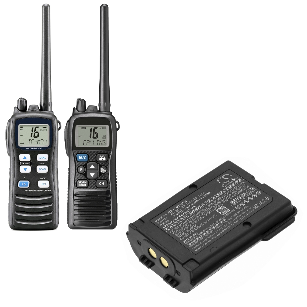 Batería de radio de dos vías Icom CS-ICM710TW
