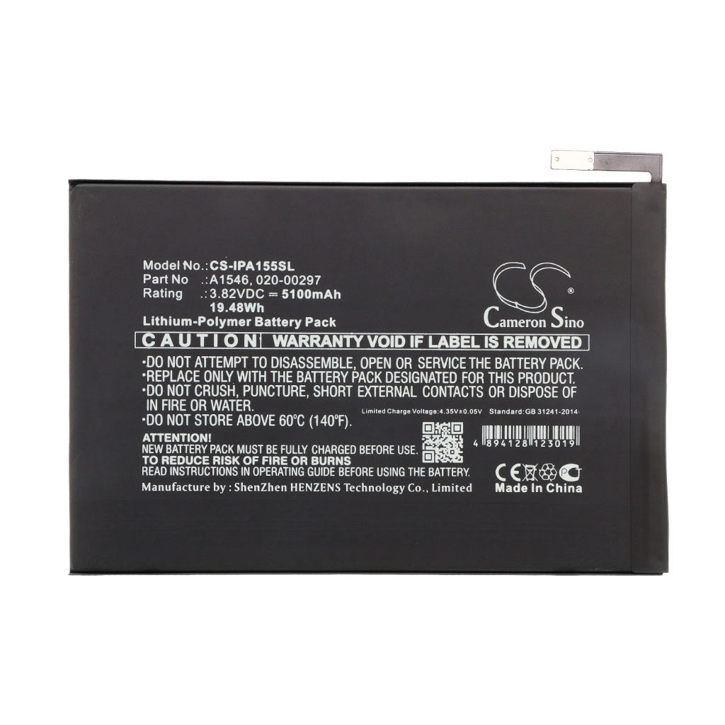 Batería de la tableta Apple CS-IPA155SL