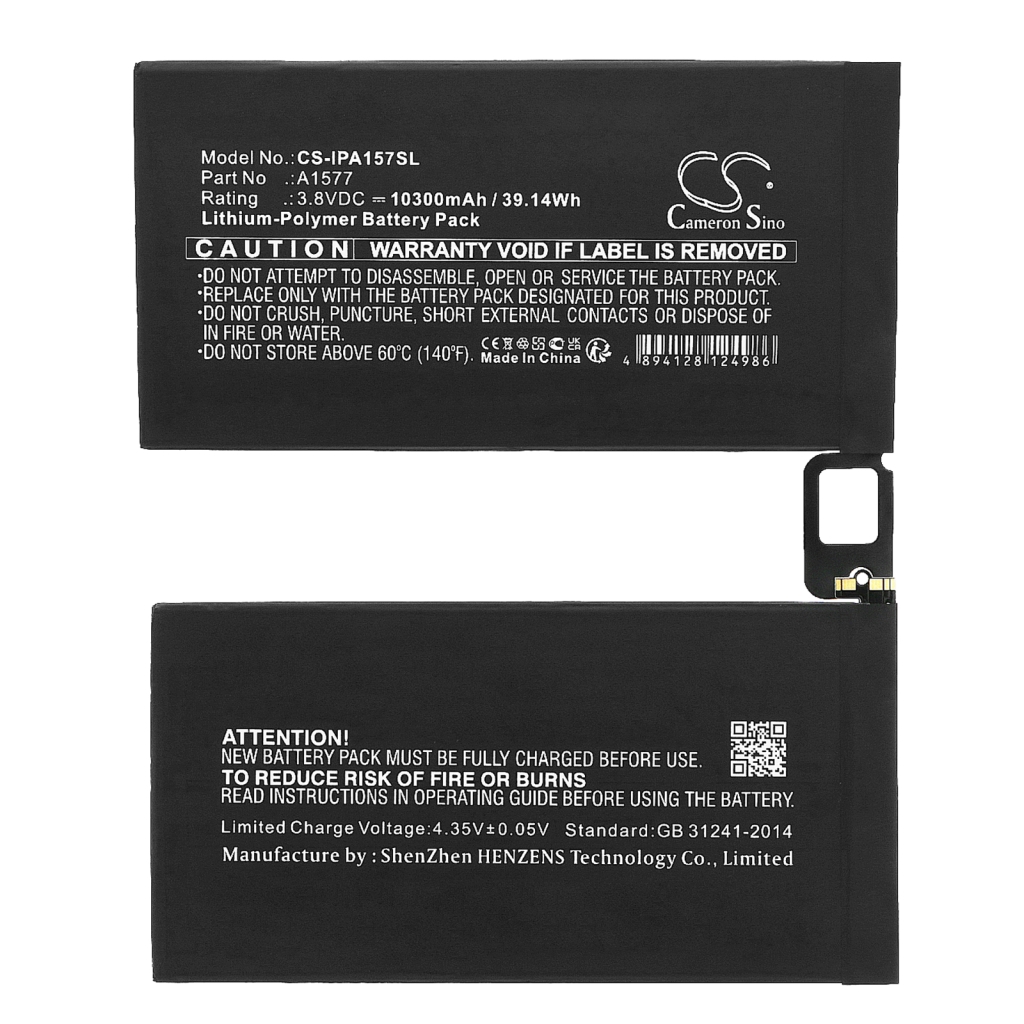Batería de la tableta Apple CS-IPA157SL