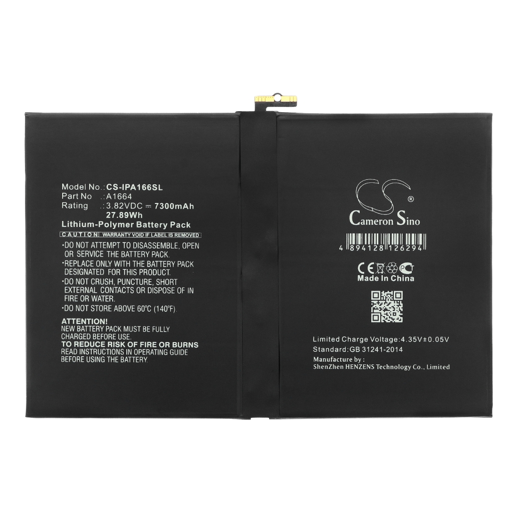 Batería de la tableta Apple CS-IPA166SL