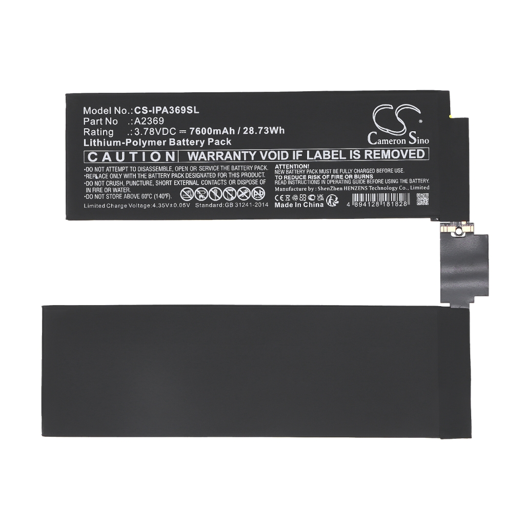 Batería de la tableta Apple CS-IPA369SL