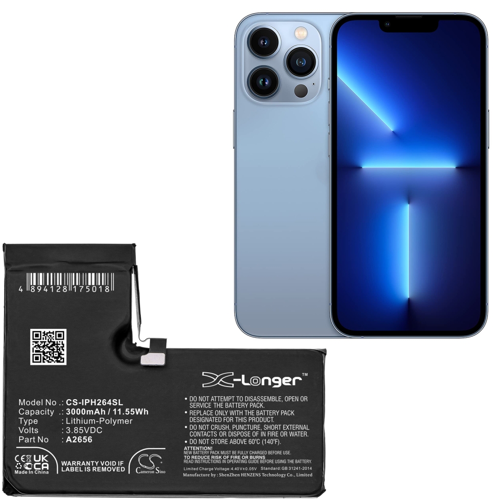 Batería del teléfono móvil Apple CS-IPH264SL