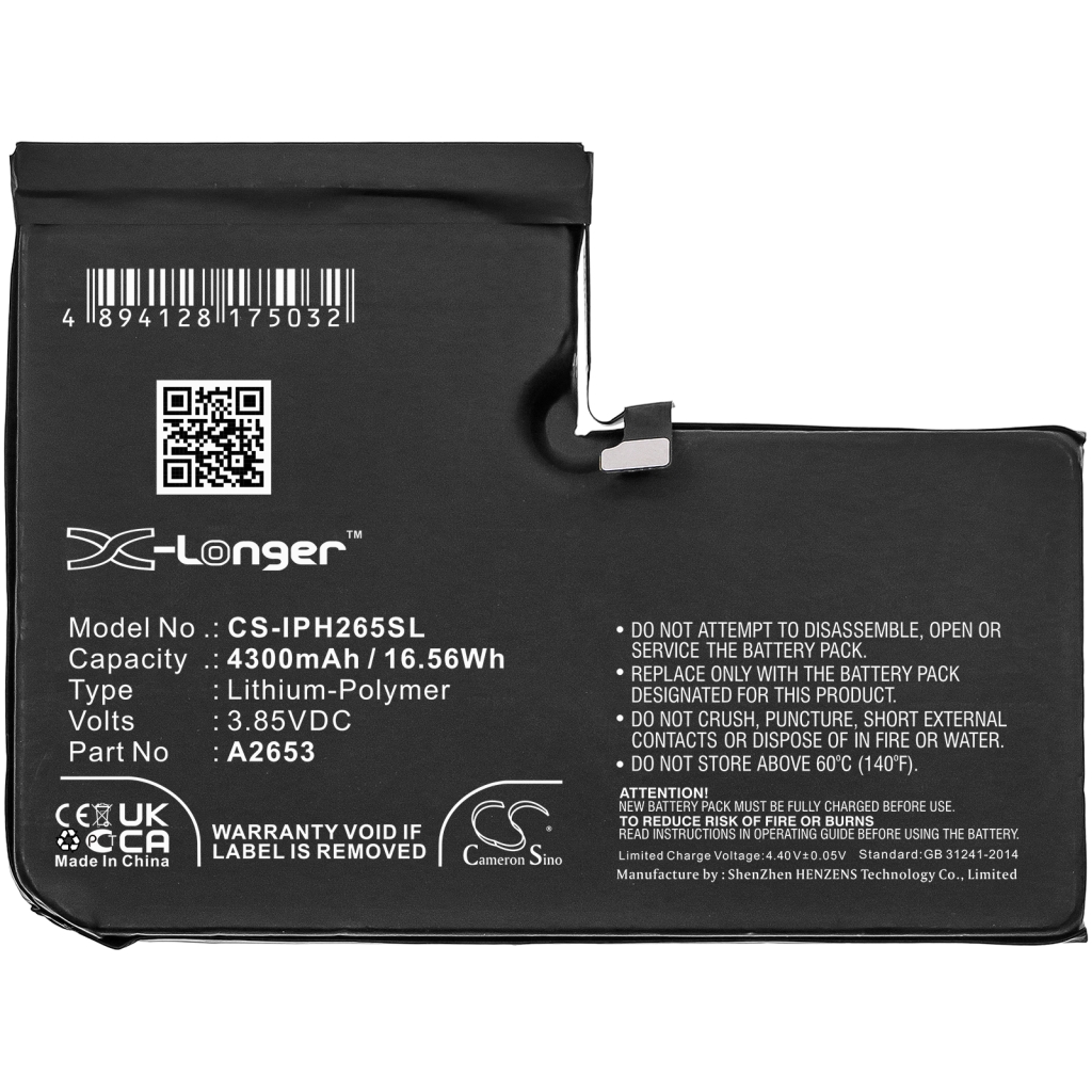 Batería del teléfono móvil Apple CS-IPH265SL