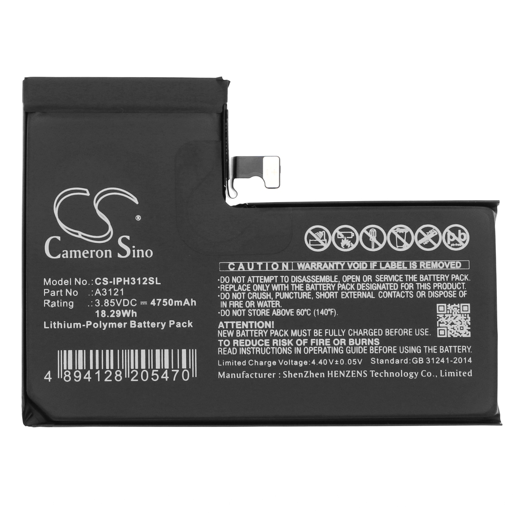 Batería del teléfono móvil Apple CS-IPH312SL