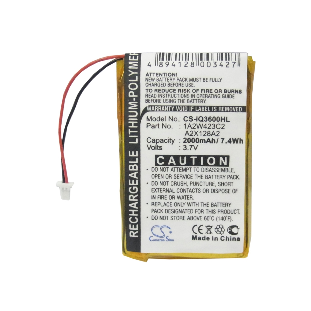 GPS, Batería del Navegador Garmin CS-IQ3600HL