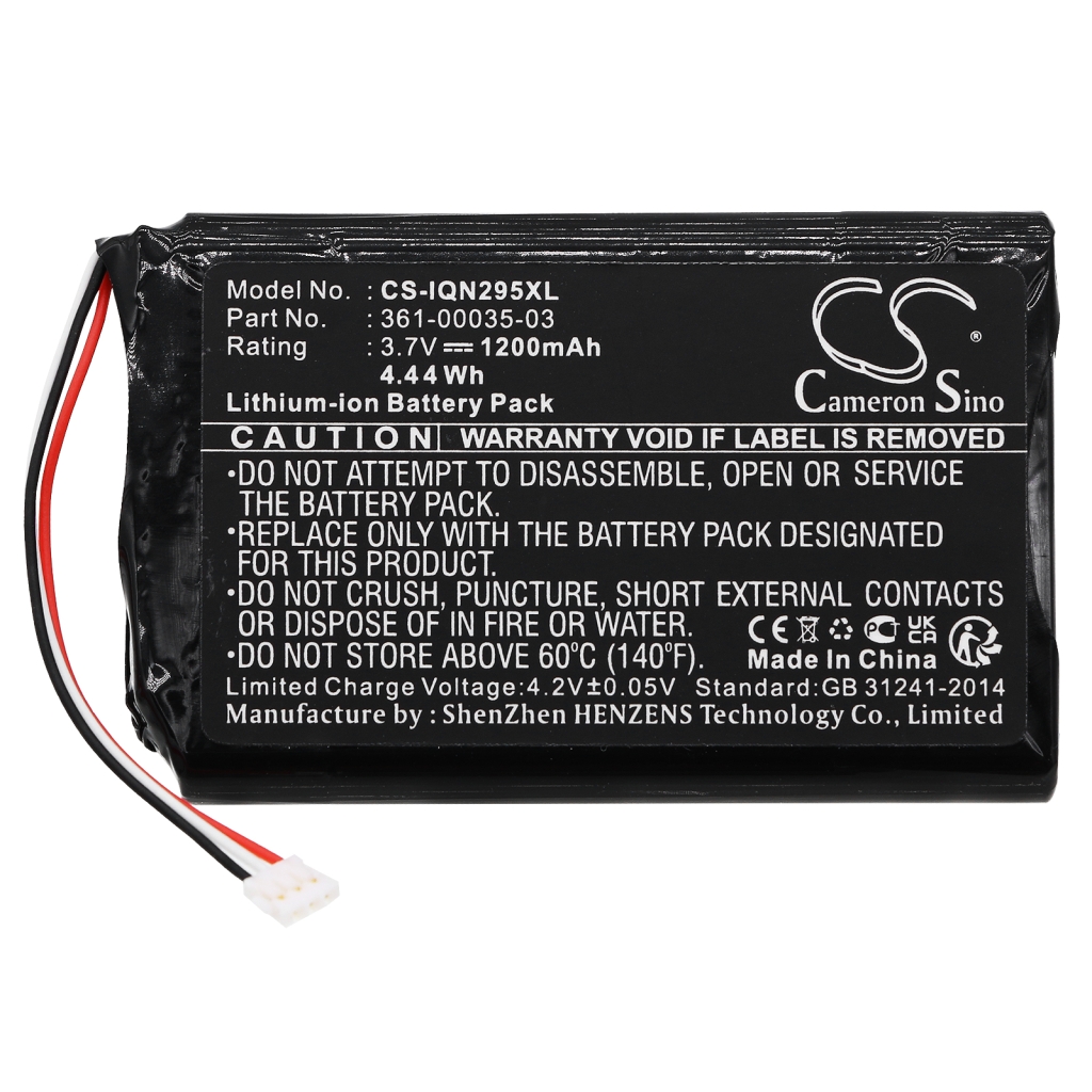 GPS, Batería del Navegador Garmin CS-IQN295XL