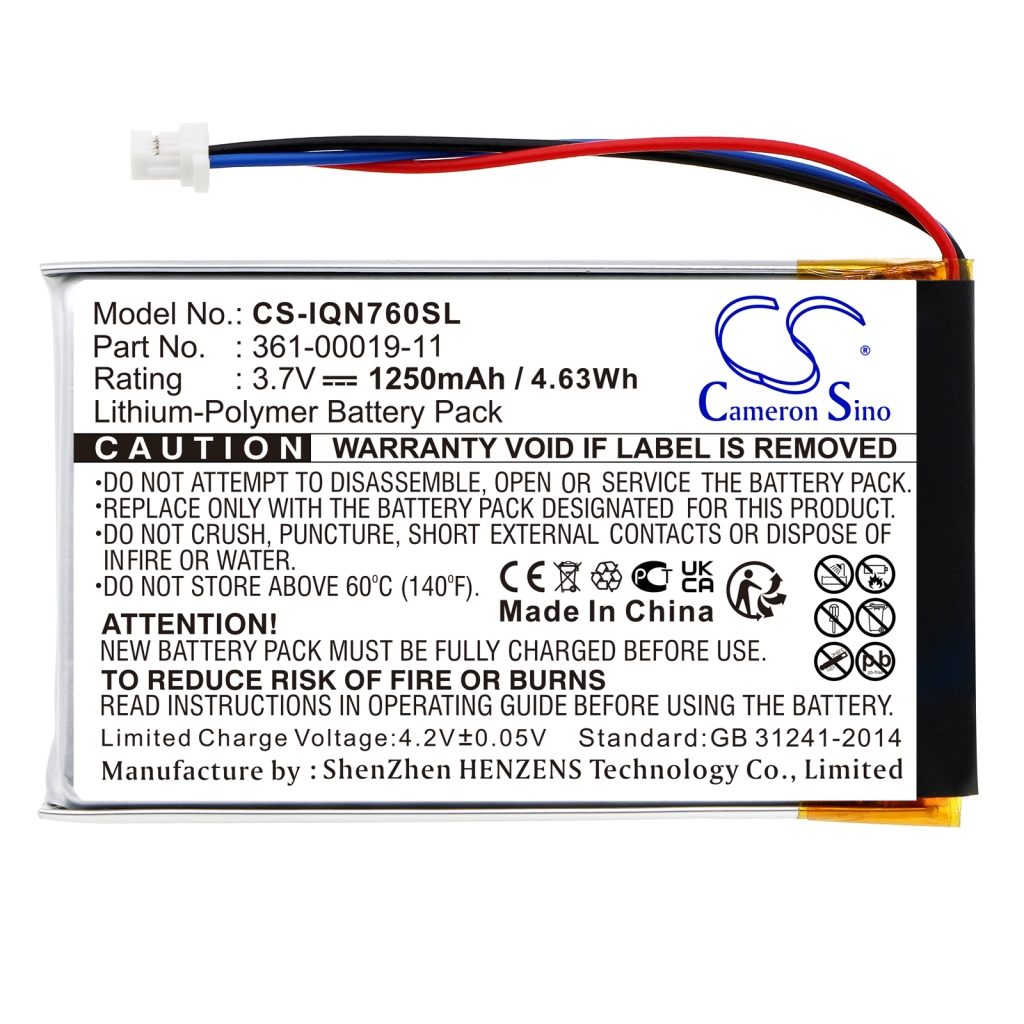 GPS, Batería del Navegador Garmin CS-IQN760SL