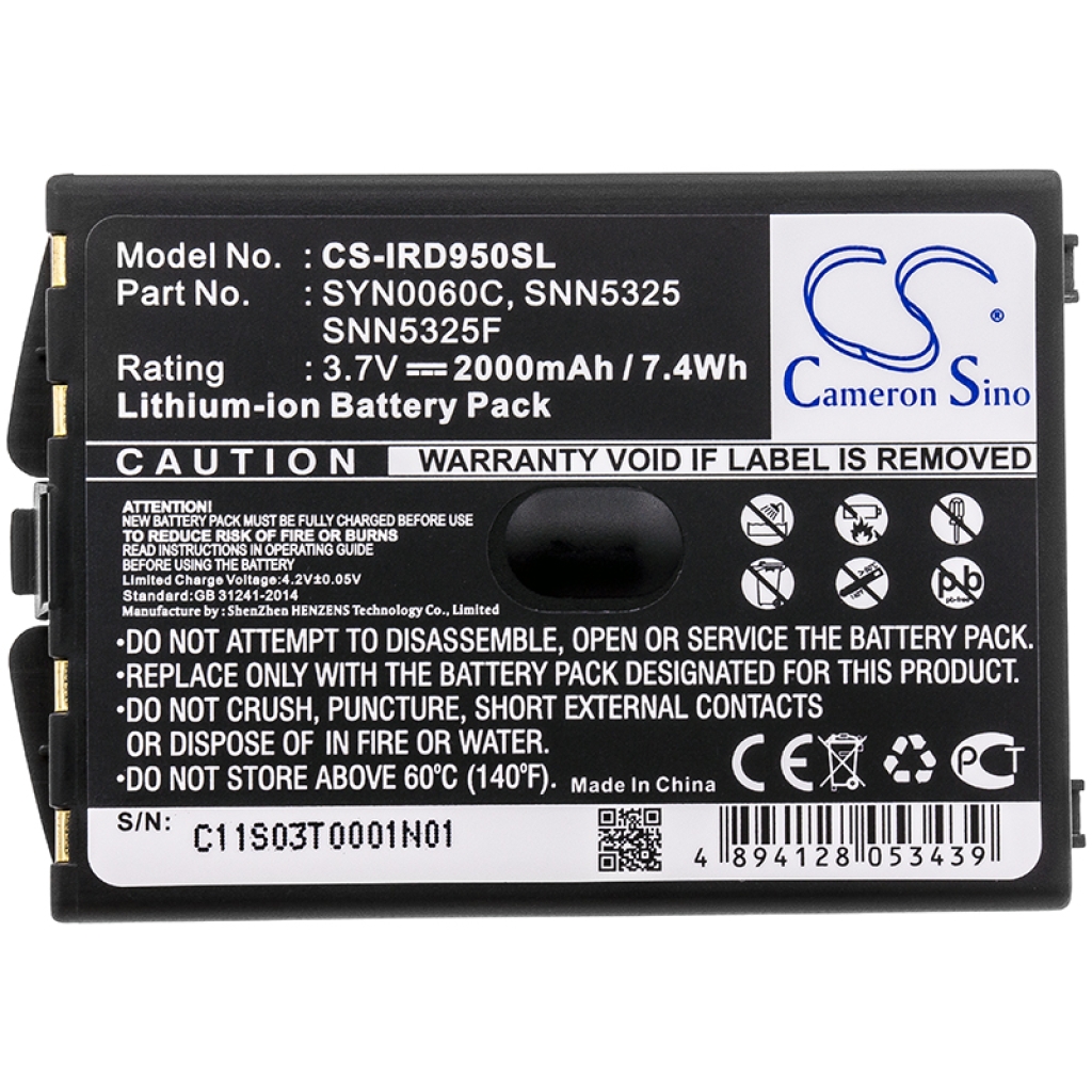 Batería del teléfono satelital Iridium CS-IRD950SL