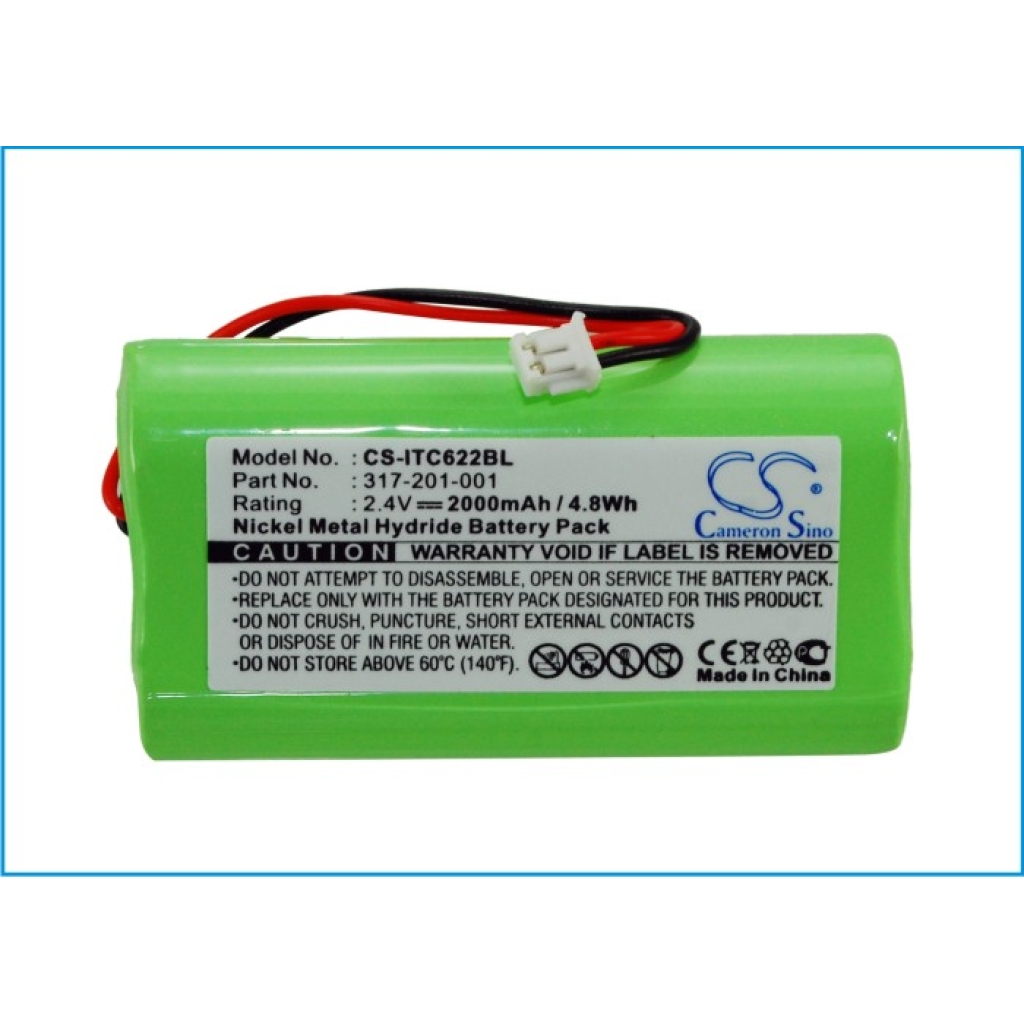 Batería de código de barras, escáner Intermec CS-ITC622BL