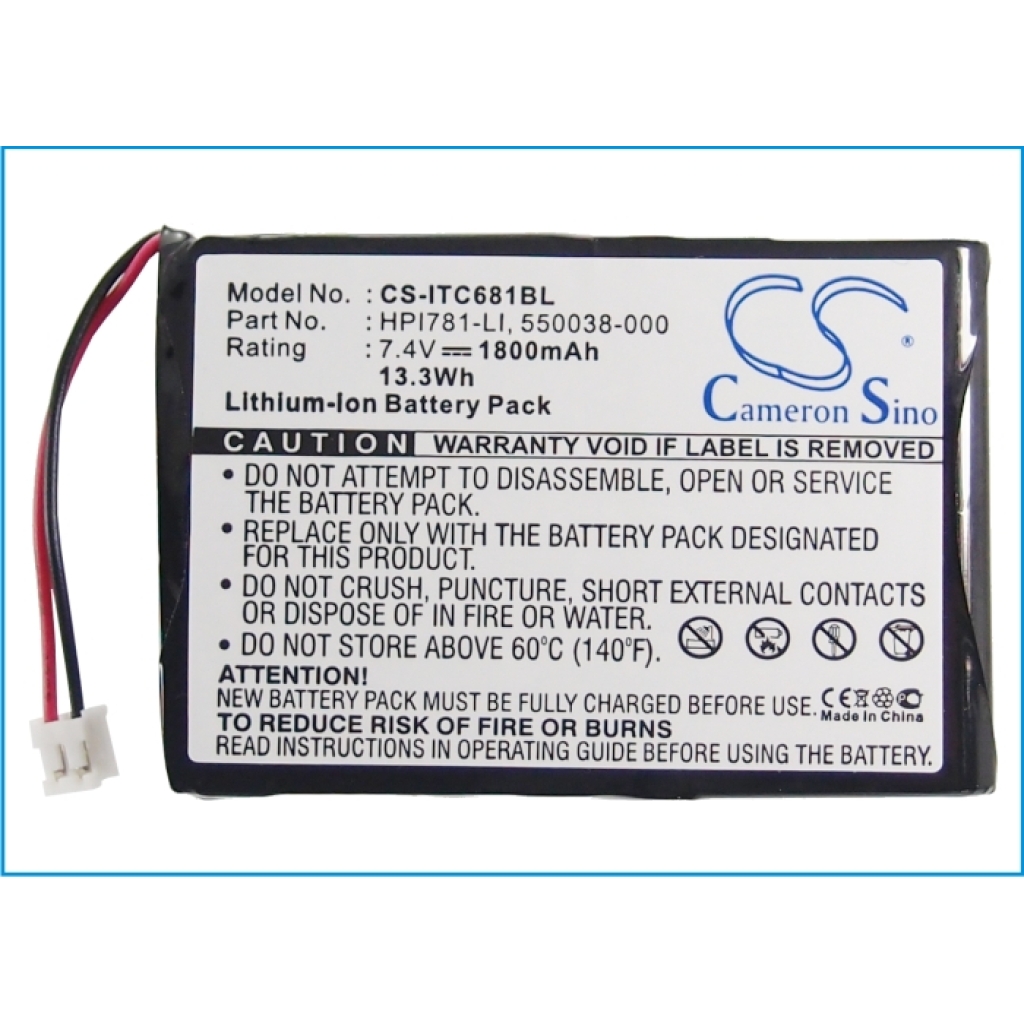 Batería de la impresora Intermec 782T