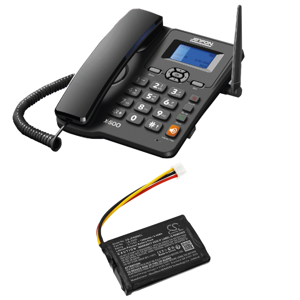 Batería para teléfono inalámbrico Jetfon CS-JFX500CL
