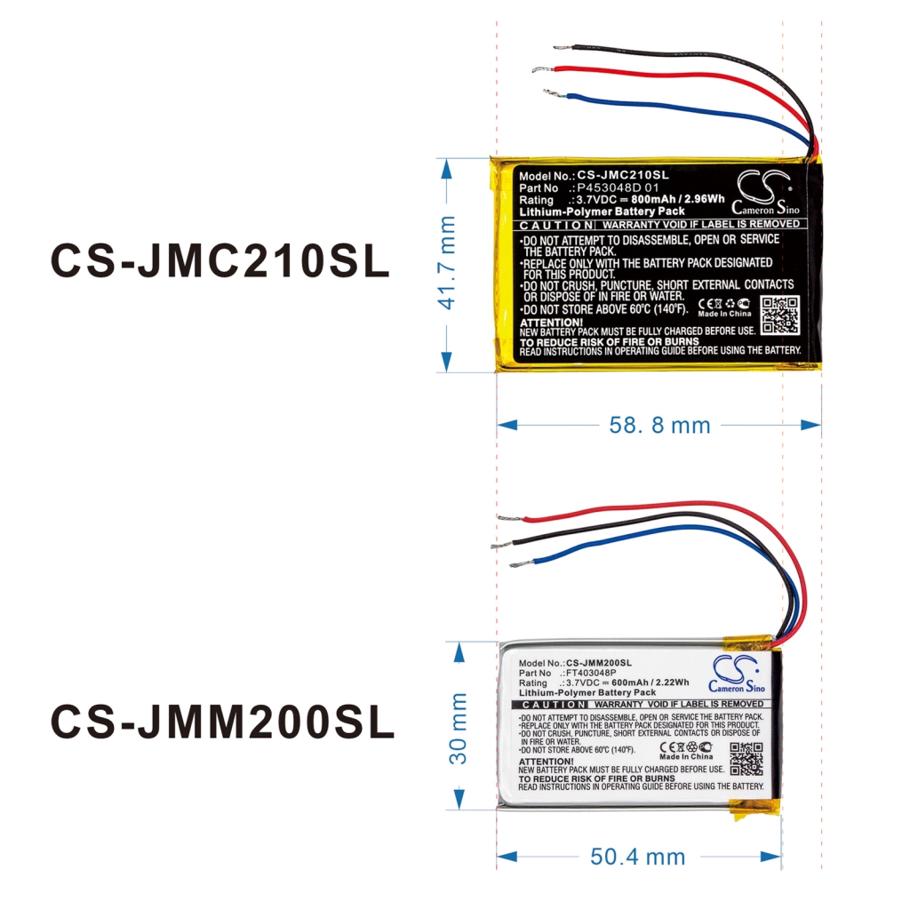 Batería del altavoz Jbl CS-JMC210SL