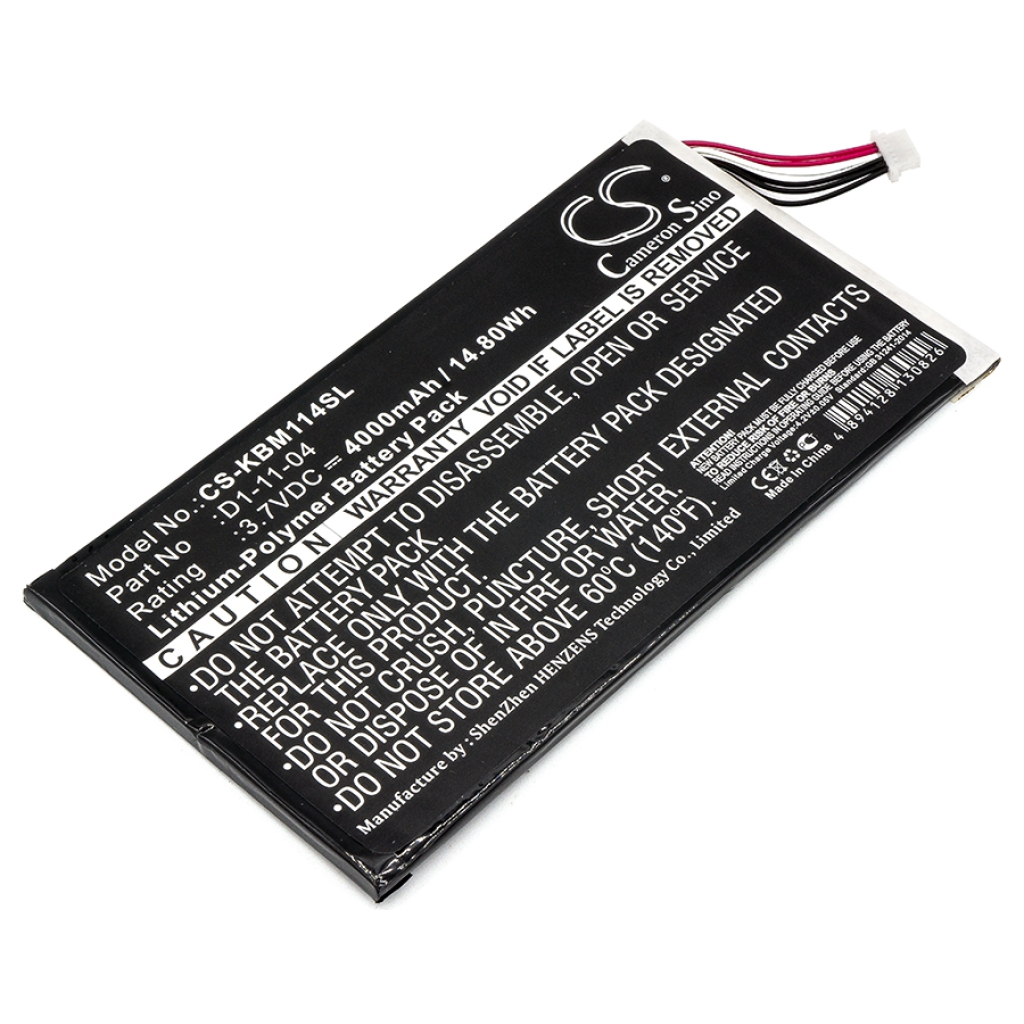 Batería Ebook, eReader Kobo CS-KBM114SL