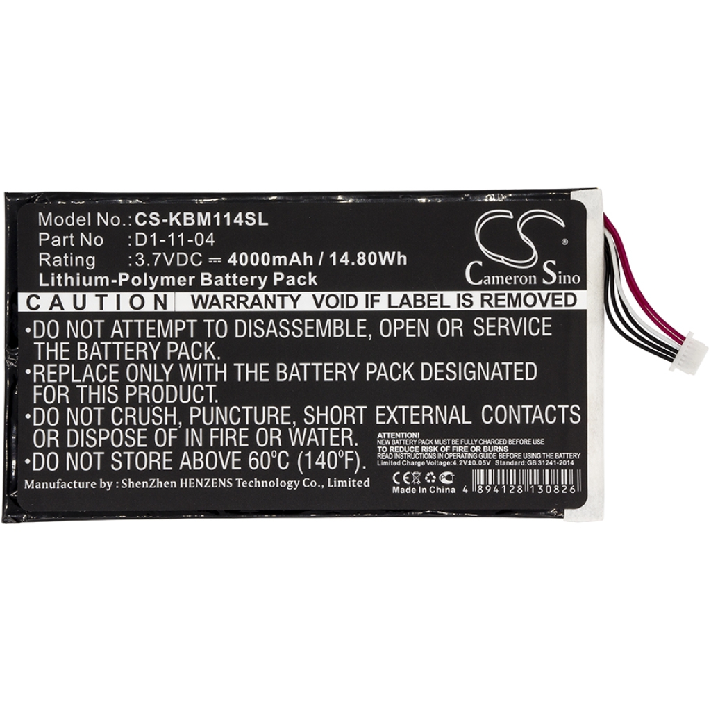 Batería Ebook, eReader Kobo CS-KBM114SL