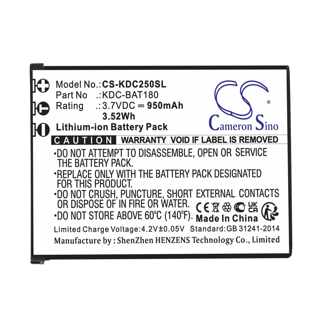 Batería de código de barras, escáner Koamtac KDC-250