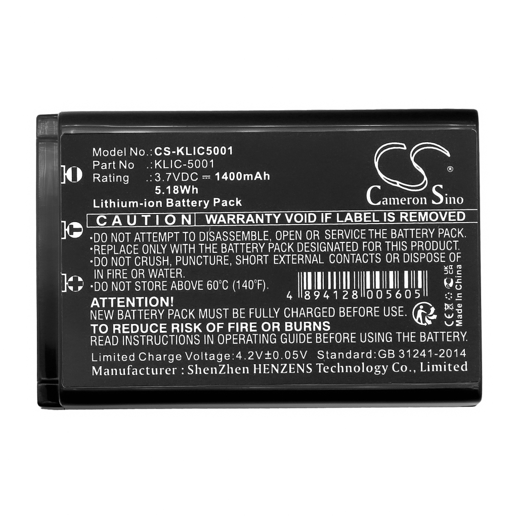 Batería para teléfono inalámbrico Sanyo Xacti VPC-HD1010