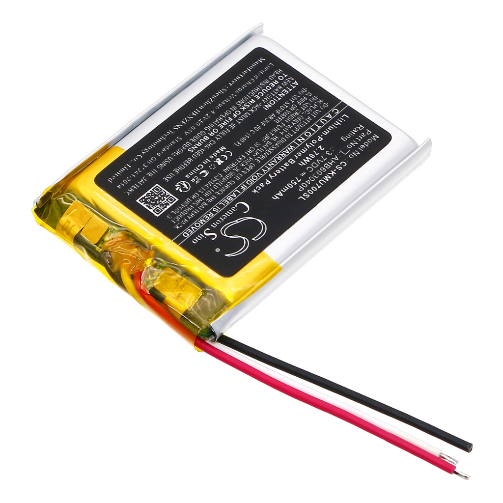 Batería para auriculares inalámbricos Kef CS-KMU700SL