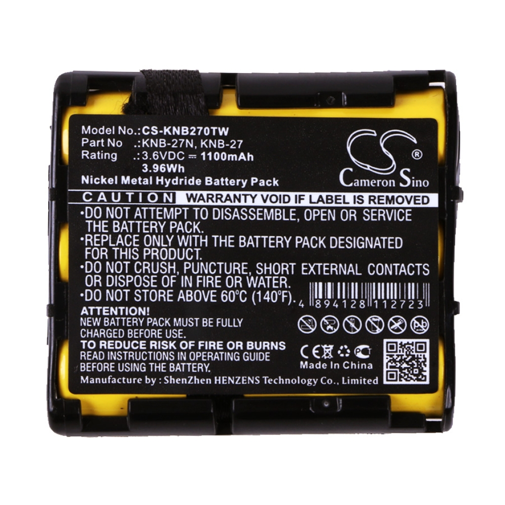 Batería de radio de dos vías Kenwood CS-KNB270TW