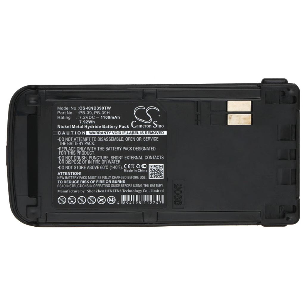 Batería de radio de dos vías Kenwood CS-KNB390TW