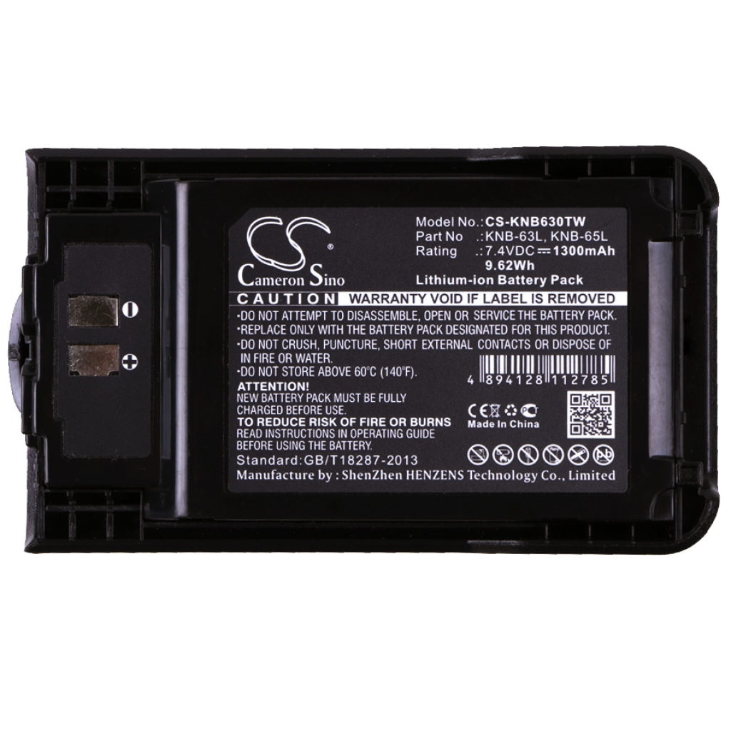 Batería de radio de dos vías Kenwood CS-KNB630TW