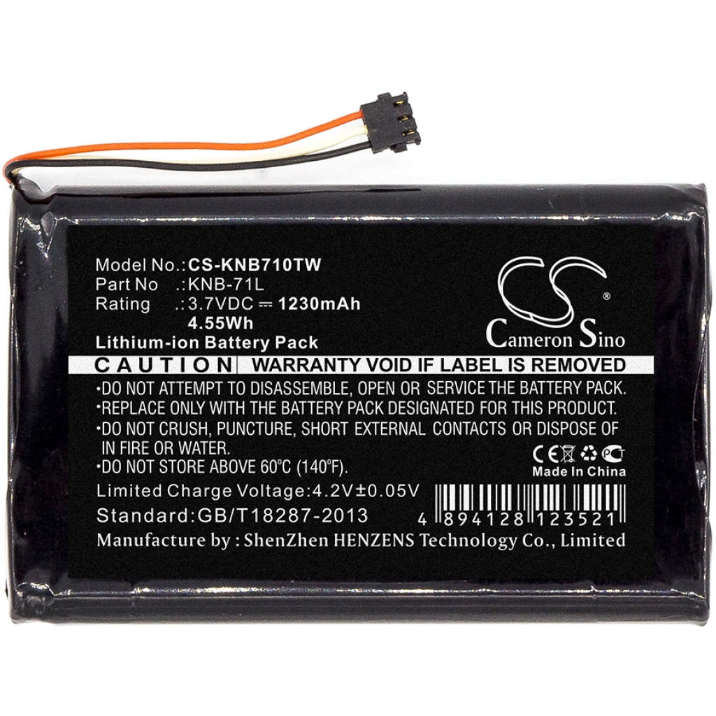 Batería de radio de dos vías Kenwood CS-KNB710TW