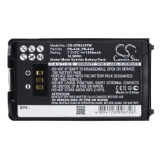 Reemplazo de batería compatible para Kenwood KNB-43,PB-43,PB-43H,PB-43N