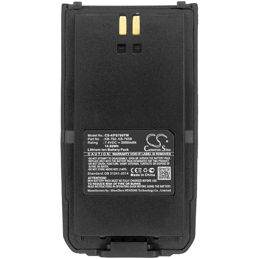 Batería de radio de dos vías Kirisun CS-KPS760TW
