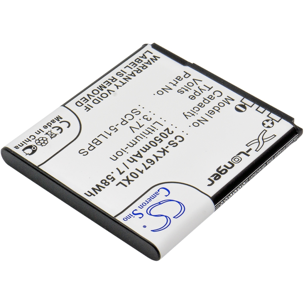 Batería del teléfono móvil Kyocera Torque XT