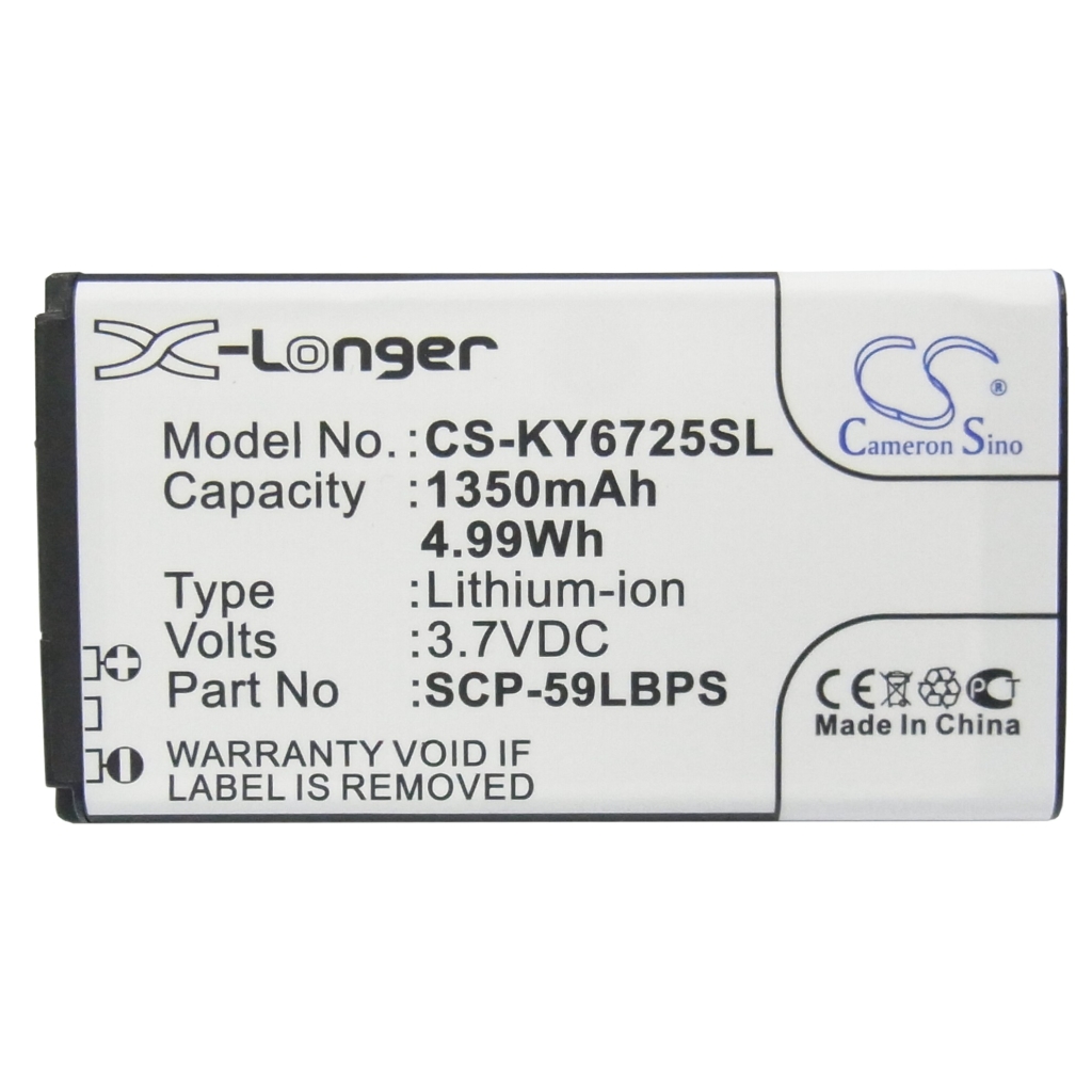 Batería del teléfono móvil Kyocera Hydro Icon