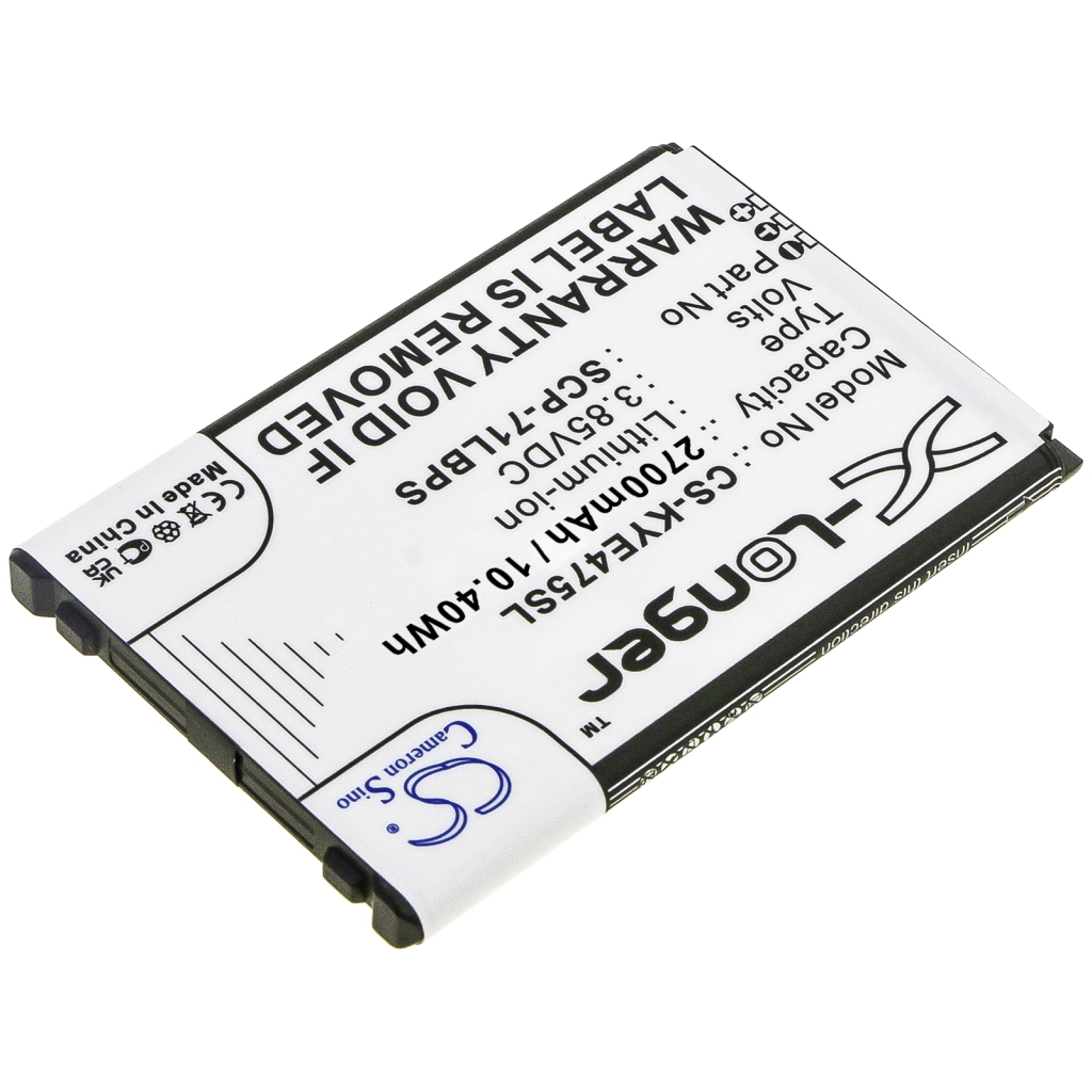 Batería del teléfono móvil Kyocera CS-KYE475SL